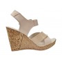 sandale dama bej din piele naturala cu platforma wedge si catarama clp14bej